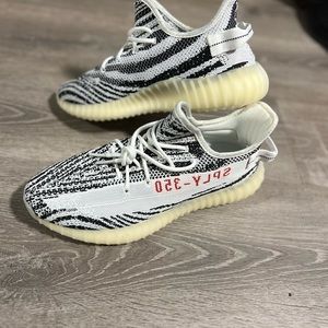 Zebra Yeezys